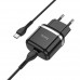 Адаптер Сетевой HOCO Victorious single port charger N24 |1Type-C, 20W/3A, PD/QC| black