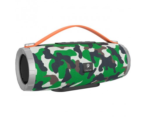 Акустика CELEBRAT TWS SP-6 |AUX/USB/TF/FM/BT5.0, 5W*2| Camouflage-Green