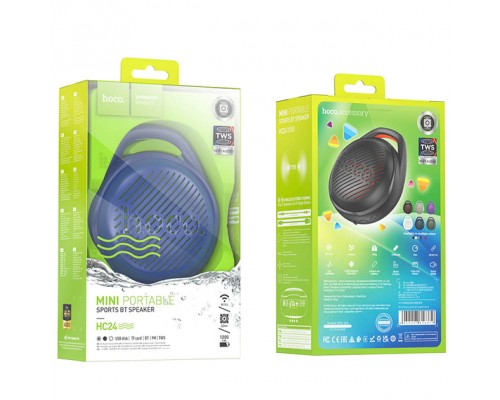 Беспроводная колонка Hoco HC24 Hearty sports BT speaker |BT5.2, TWS, AUX/USB/TF/FM, 4h| blue