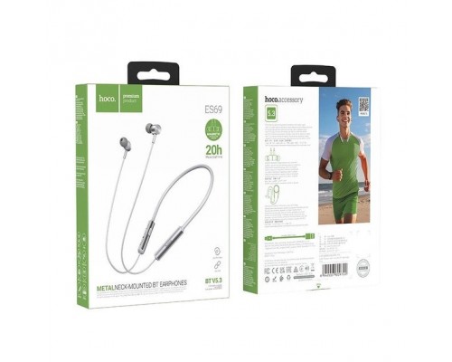 Bluetooth наушники HOCO ES69 Platinum neck-mounted BT earphones gray