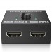 HDMI розгалужувач двонаправлений Bi-Direction Switch на 2 порти 4К 60Hz | перемикач + комутатор 2 до 1 | Black