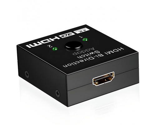 HDMI разветвитель двунаправленный Bi-Direction Switch на 2 порта 4К 60Hz Black | переключатель + коммутатор 2x1/1x2 | Для PC, XBox, PS4, PS5, видеоплееров