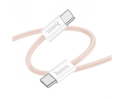 Кабель Hoco X104 Type-C to Type-C PD 60W 2m pink