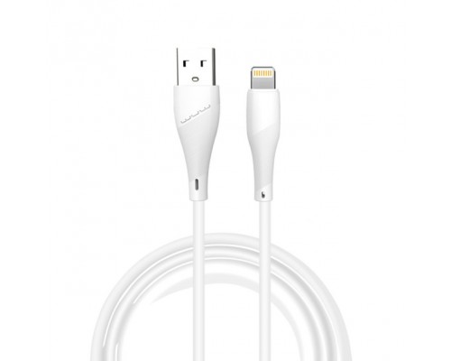 Кабель WUW-X196 USB Lightning 2,4A white