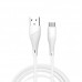 Кабель WUW-X196 USB Micro 2,4A 1m white