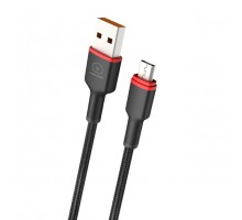 Кабель WUW-X203 USB Micro 2,4A 1m black