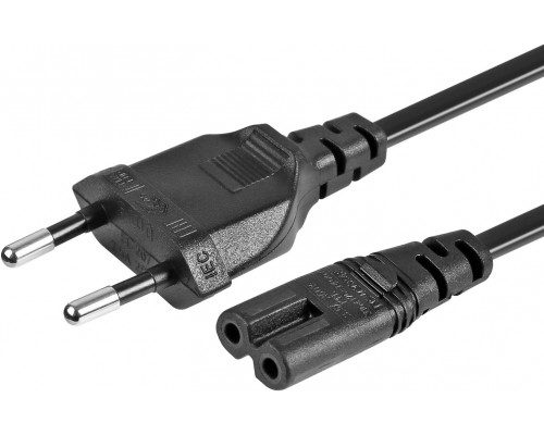 Кабель питания 220V Black EU C7 to 2pin European IEC Figure 8 AC Power Cable For XBOX PS4 та ін.