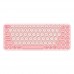 Клавиатура Baseus K01A Wireless Tri-Mode Keyboard |2.4G/BT1+BT2, 2xAAA Battery| pink