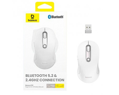 Компьютерная мышь Baseus F02 Ergonomic Wireless Mouse White B01055505211-01