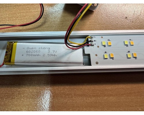 LED світильник L1803 сенсорний, портативний Type-C, 40cm, 80LEDs, Три кольори, магніт | 3 режими, Сенсор руху та освітлення | Білий