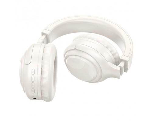 Наушники HOCO Focus BT headphones W48 |BT5.3, AUX/BT/TF, 46h| Milky white