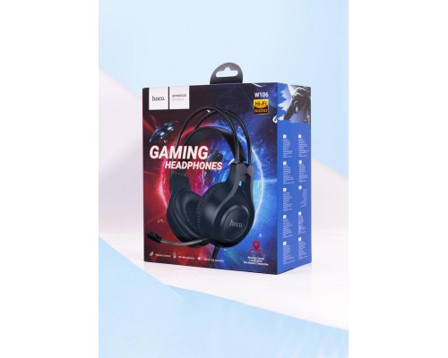 Наушники HOCO W106 Tiger gaming headset Black