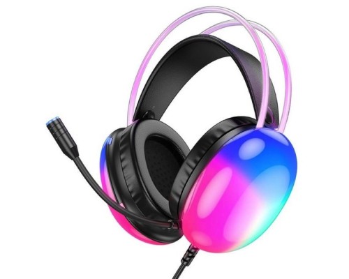 Наушники HOCO W109 Plus Rich|USB7.1, 2m| channel gaming headphones black