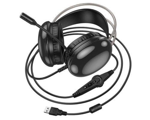 Наушники HOCO W109 Plus Rich|USB7.1, 2m| channel gaming headphones black