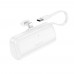 Power Bank Borofone BJ41 Pocket iP with cable Type C 5000mAh Білий