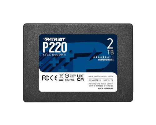 SSD Patriot P220 2TB 2.5" 7mm SATAIII