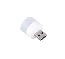 USB LED лампочка циліндрична, холодне світло White