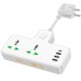 Удлинитель HOCO Voyage 2-position expansion socket AC11A |3USB/Type-C, 10A| white