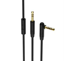 AUX кабель Borofone BL5 с микрофоном Jack 3.5 to Jack 3.5 1m черный