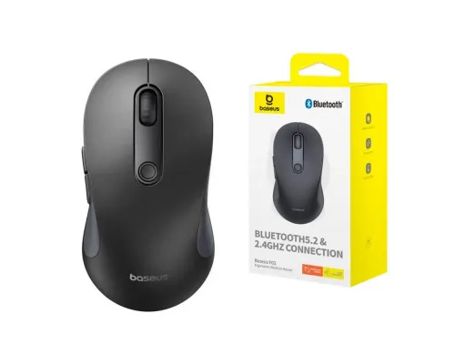 Компьютерная мышь Baseus F02 Ergonomic Wireless Mouse Black B01055505111-01