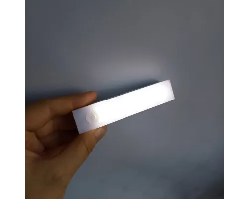 LED светильник/ночник 10cm сенсорный, портативный, White | USB Type-C, 6LEDs, 0.1m, Холодный свет, магнитное крепление | 2 режима | Для кухни, гардероба, спальни, коридора