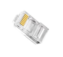 Конектор RJ45 Cat6 прозорий