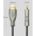 Кабель UGREEN HD131 HDMI Carbon Fiber Zinc Alloy Cable 2m (Gray) (UGR-50108)