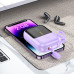 Power Bank Hoco Q20 Fountain 22.5W + PD20W fully with digital display and cable 10000mAh Purple