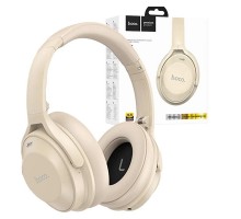 Наушники HOCO W37 Sound Active Noise Reduction BT headset |BT5.3, AUX, 33h| gold