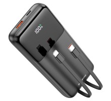 Повербанк Borofone BJ22A 20000mAh | USB 22,5W QC3.0, Type-C 20W PD, Lightning 10W | In: Type-C 18W, + Cable Type-C 18| LED Display, Black