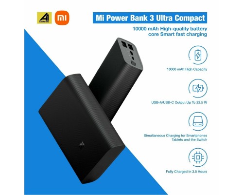 Power Bank Xiaomi Mi Power Bank 3 Ultra Compact 10000 mAh 22.5W (PB1022ZM) White