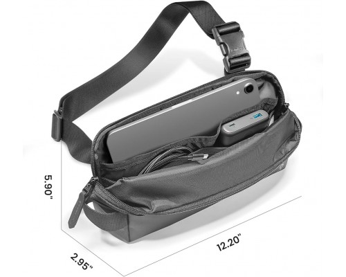 Сумка Tomtoc Explorer-T21 Sling Bag S Black 8.3 Inch//4L (T21S1D1)