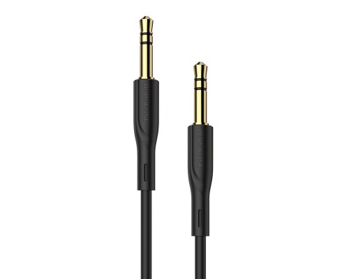 AUX кабель Borofone BL1 Jack 3.5 to Jack 3.5 1m чорний