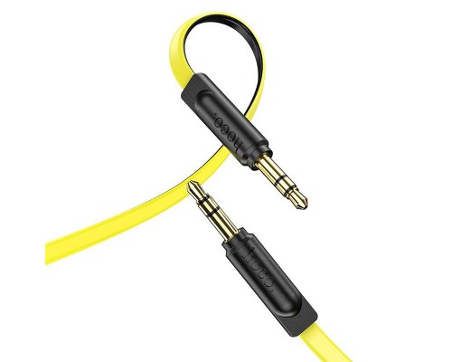 AUX кабель Hoco UPA16 Jack 3.5 to Jack 3.5 2m желтый