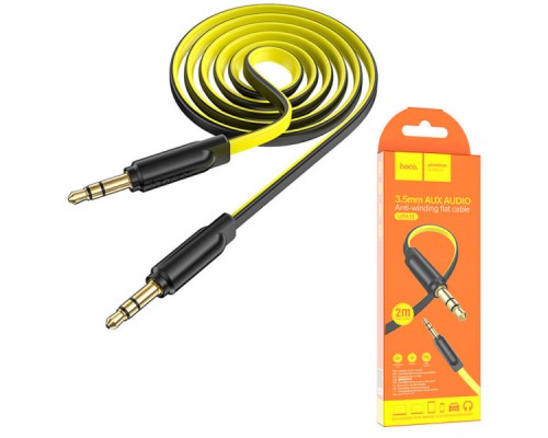 AUX кабель Hoco UPA16 Jack 3.5 to Jack 3.5 2m жовтий