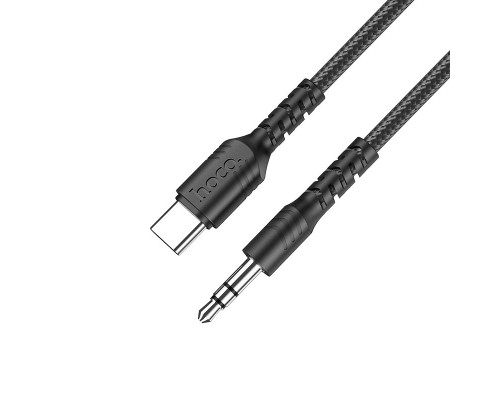 AUX кабель Hoco UPA17 Type-C to Jack 3.5 1m чорний