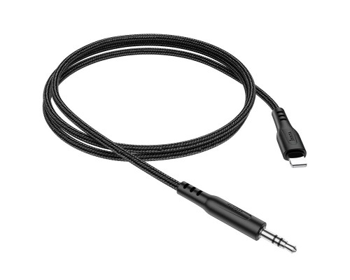 AUX кабель Hoco UPA18 Lightning to Jack 3.5 1m черный