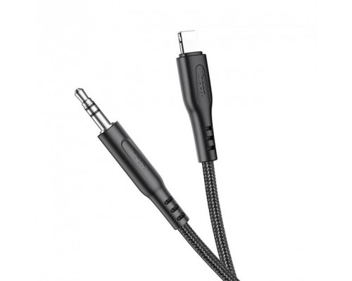 AUX кабель Hoco UPA18 Lightning to Jack 3.5 1m чорний