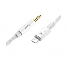 AUX кабель Hoco UPA19 Lightning to Jack 3.5 1m сірий