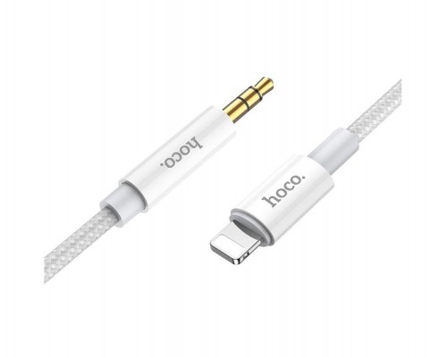AUX кабель Hoco UPA19 Lightning to Jack 3.5 1m серый