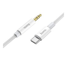 AUX кабель Hoco UPA19 Type-C to Jack 3.5 1m сірий