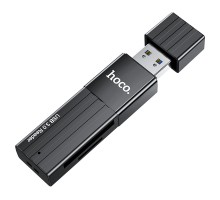 Адаптер перехідник Hoco HB20 USB 3.0 to SD/TF чорний