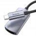 Адаптер перехідник Hoco UA20 4K Type-C to HDMI (F) 0.115m сріблястий