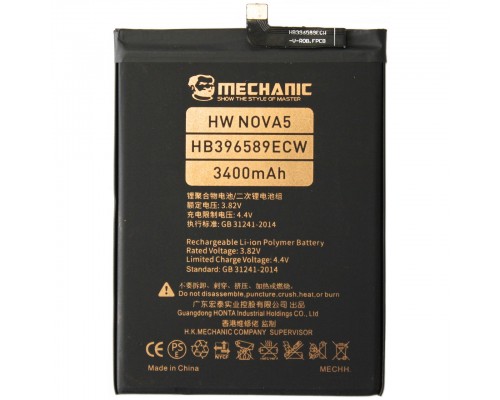 Аккумулятор MECHANIC HB396589ECW (3400 mAh) для Huawei Nova 5 Pro