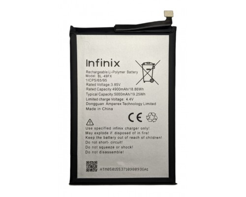 Аккумулятор Infinix BL-49FX Hot 10 Lite 10S 12i 20i Smart 6 6 HD 5000 mAh [Original PRC] 12 мес. гарантии