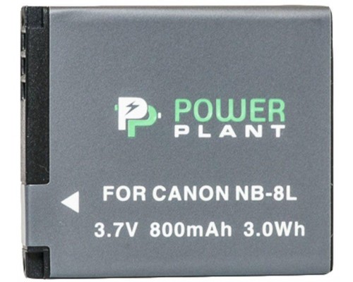 Аккумулятор PowerPlant Canon NB-8L 800mAh