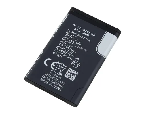 Аккумулятор для Nokia C2-07 (BL-5C 1020 mAh) [Original PRC] 12 мес. гарантии