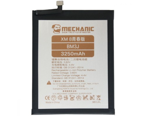 Аккумулятор MECHANIC BM3J (3350 mAh) для Xiaomi Mi 8 Lite / Mi 8 Youth / Mi 8X