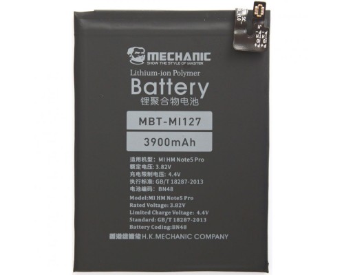 Аккумулятор MECHANIC BN48 (4000 mAh) для Xiaomi Redmi Note 6 Pro