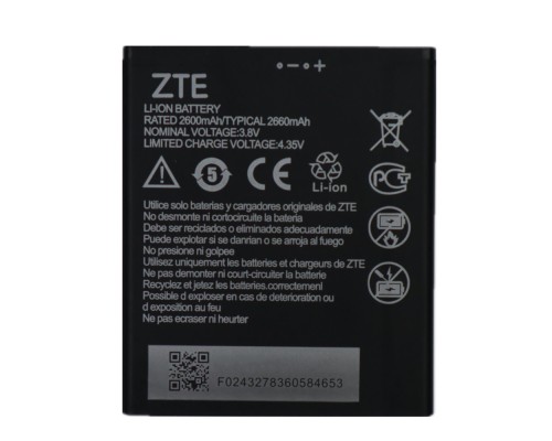 Акумулятор ZTE Blade A606 – Li3826T43P4H705949 / Li3826T43p4h695950 – 2600 mAh [Original] 12 міс. гарантії